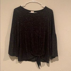 Trumpet Sleeved Top